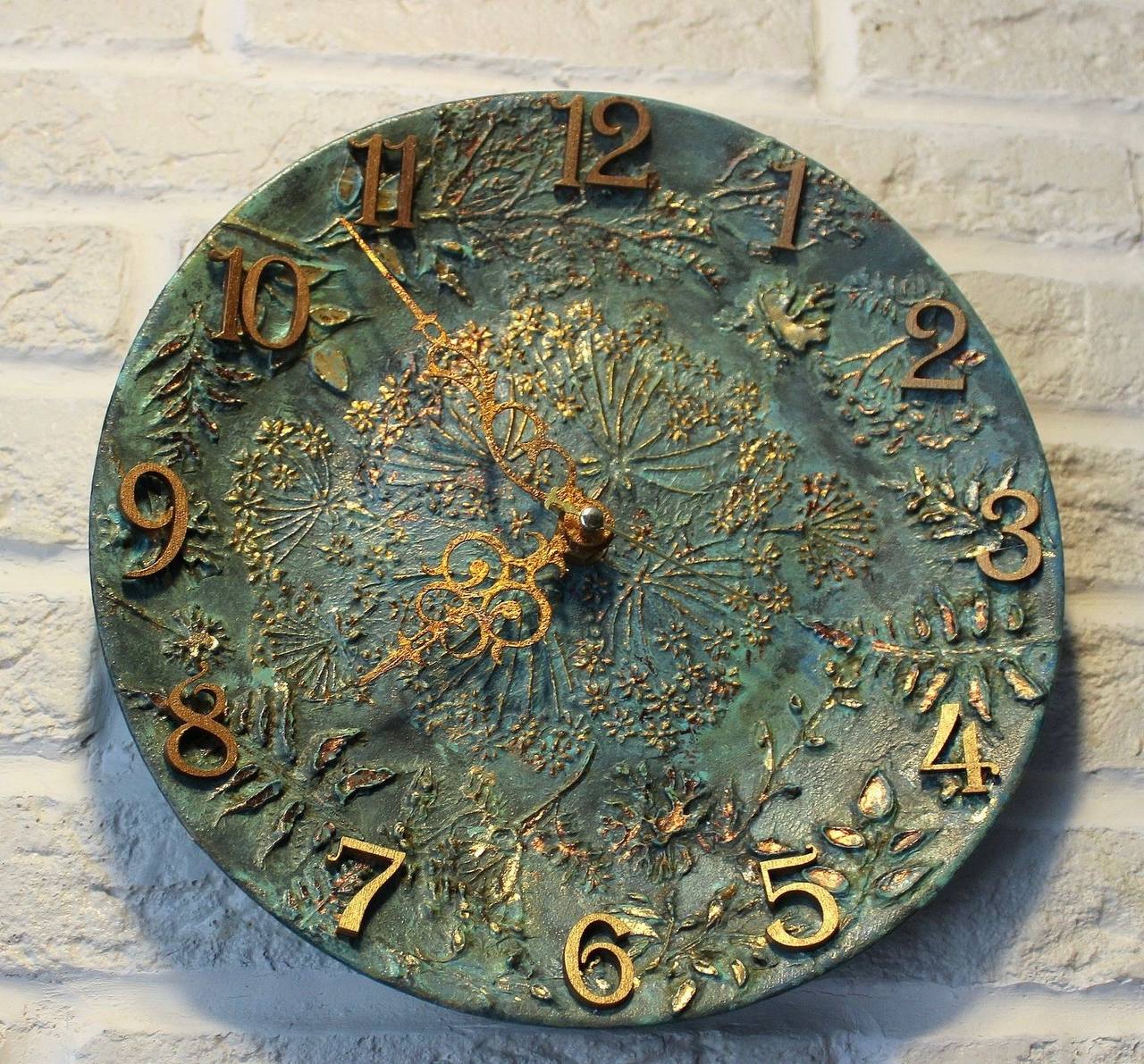 Verdant Relic Wall Clock
