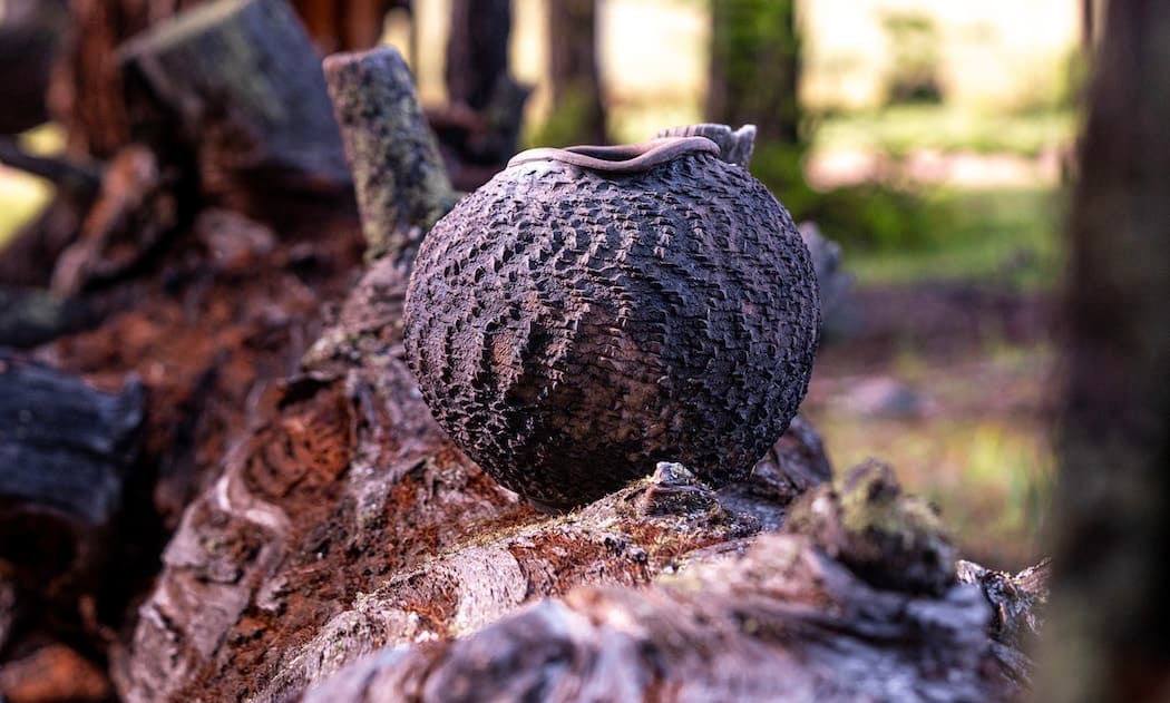 Obsidian Sphere Vase