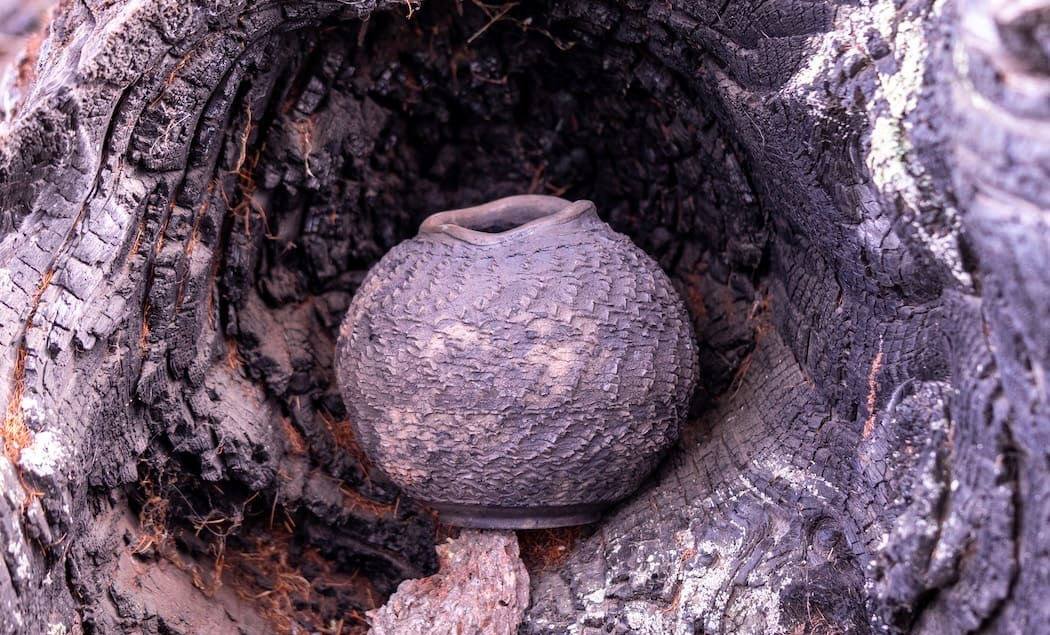 Obsidian Sphere Vase
