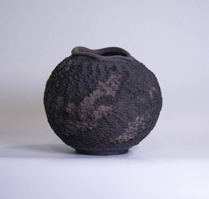 Obsidian Sphere Vase