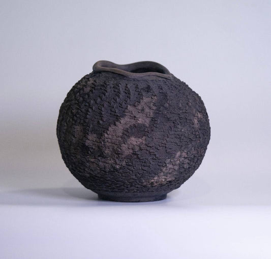 Obsidian Sphere Vase